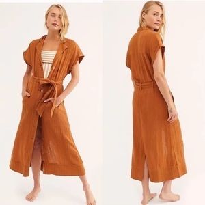 FP Soakin Up Summer Trench Midi Dress